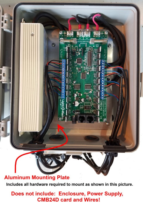 Light-O-Rama Mounting Plate for CMB24D/PowerSupply Best Buy